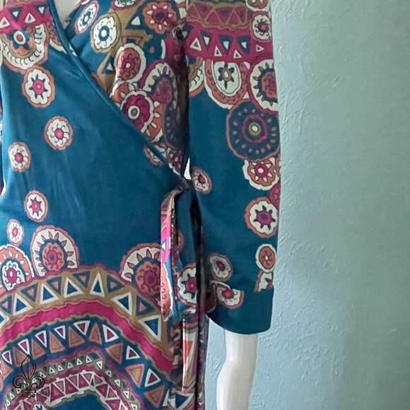 💐Julie Brown Wrap Dress💐 - Picture 5 of 11